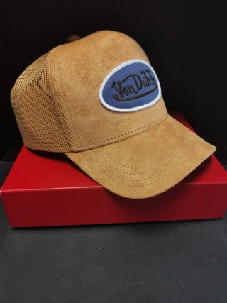 Gorra Von Dutch Marrón Suede Talla única adulto