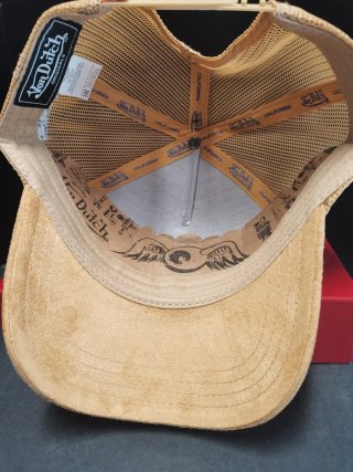 Gorra Von Dutch Marrón Suede Talla única adulto