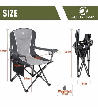 ALPHA CAMP Silla Plegable de Camping para Personas