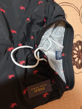 Bañador Polo Ralph Lauren Negro y Rojo a estrenar