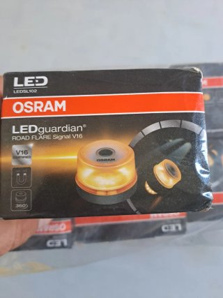 Baliza V16 Osram LEDGuardian+9v bateria. Nuevo !!!