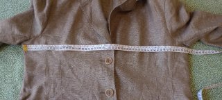 Giacca Lino Vintage Marrone Made in Italy