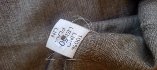 Giacca Lino Vintage Marrone Made in Italy