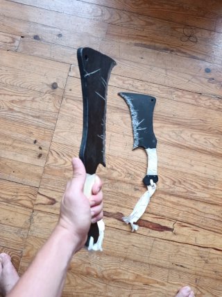 Cuchillo de carnicero Cosplay plástico Cosplay
