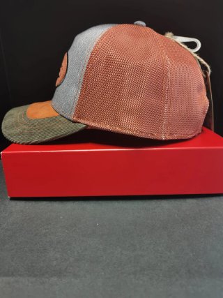 Gorra Von Dutch Gris y Naranja Talla única adulto