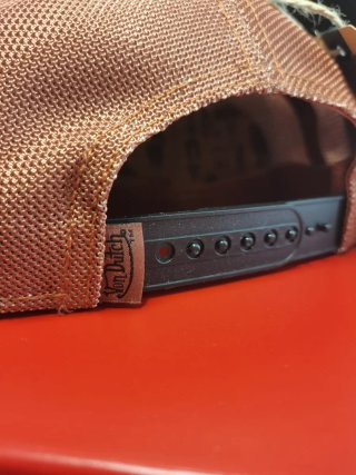 Gorra Von Dutch Gris y Naranja Talla única adulto