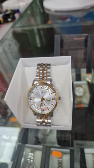 Reloj LONGBO Dorado/Plateado con Fecha