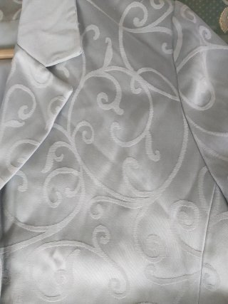 Americana mujer gris plateado
