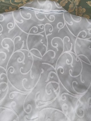 Americana mujer gris plateado