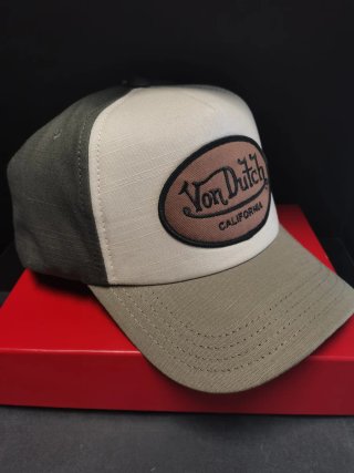 Gorra Von Dutch Beige y Gris Talla única adulto