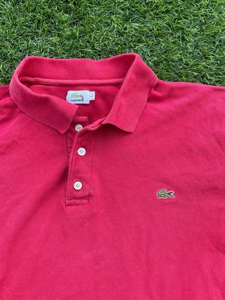 Polo Lacoste Rojo Talla L