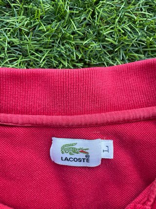 Polo Lacoste Rojo Talla L