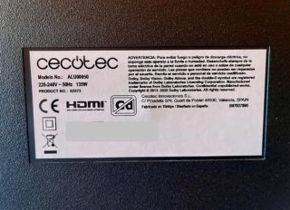 Piezas  TV Cecotec ALU00050 Pantalla con fallo
