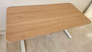 Escritorio Ikea Ajustable Blanco/Madera