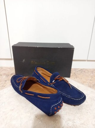 Mocasines Massimo Dutti Azul Hombre