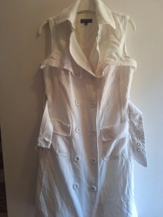 Vestido Adolfo Domínguez Blanco Talla 40