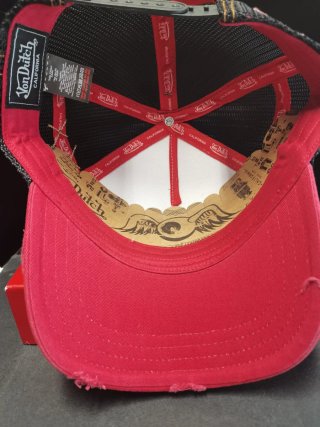 Gorra Von Dutch Roja y Blanca Talla única adulto