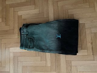 Louis Vuitton Jeans Denim Ombre Teal Nero