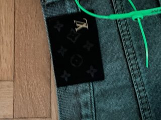 Louis Vuitton Jeans Denim Ombre Teal Nero