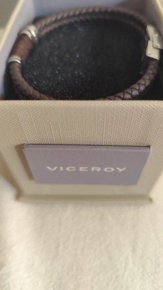 Pulsera Viceroy Hombre Cuero Marrón y acero