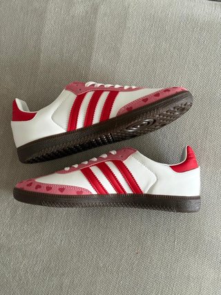 Adidas Samba Corazón Rojo Blanco 39 1/3