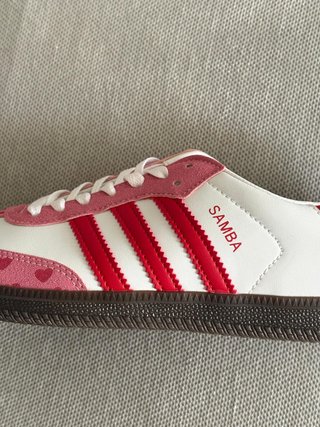 Adidas Samba Corazón Rojo Blanco 39 1/3