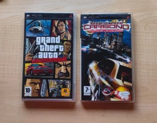 PSP Grand Theft Auto e Need For Speed Carbon