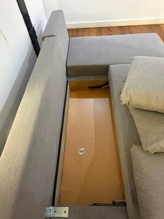 Sofá Cama IKEA ÄLVDALEN Gris 3 Plazas