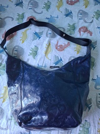Bolso Tous Azul con Diseño Floral
