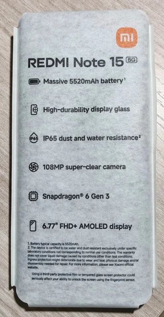 Xiaomi Redmi Note 15 5G Negro