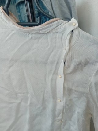 Zara Basic Blusa Branca Tamanho XS