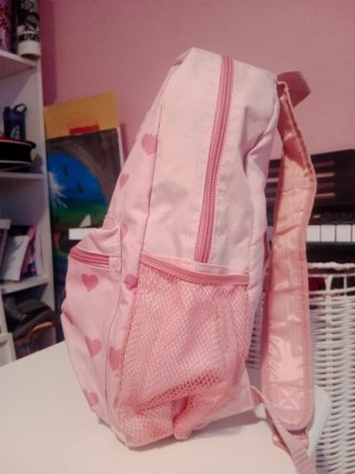 Mochila Minnie Mouse Corazones Rosa