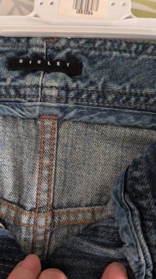 Falda vaquera Sisley Talla M