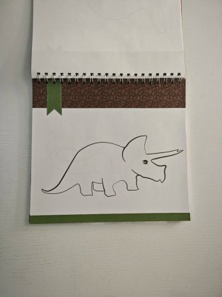 Cuaderno Dinosaurios Plantillas y Pegatinas