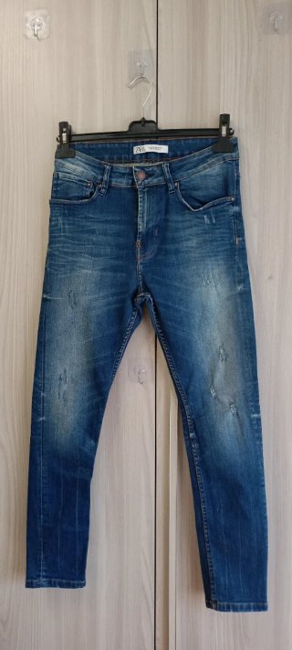 Zara Man Camicia Verde + Jeans Blu TG.M