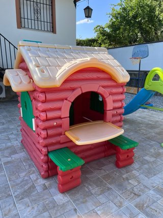 Casita infantil Smoby + Tobogán Feber