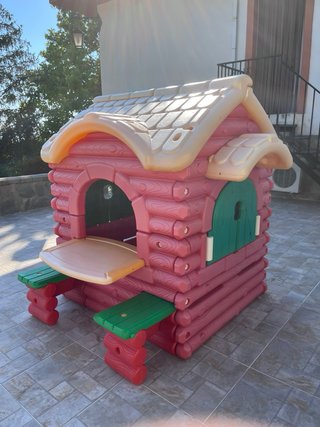 Casita infantil Smoby + Tobogán Feber