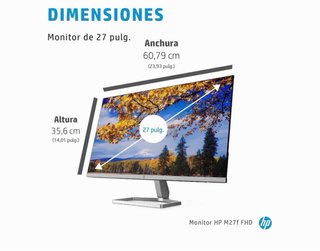 Monitor HP (con mesa, teclado y mouse incluido)