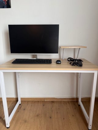 Monitor HP (con mesa, teclado y mouse incluido)