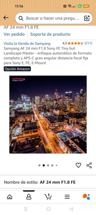 Samyang AF 24mm F1.8 FE Lente Sony