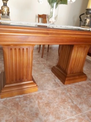 Mesa de comedor extensible grande