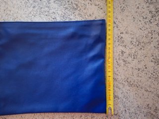 Pochette similpelle blu