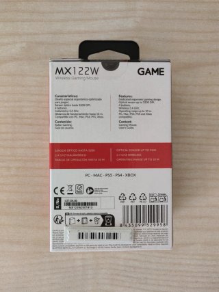 Ratón Inalámbrico GAME MX122W Negro