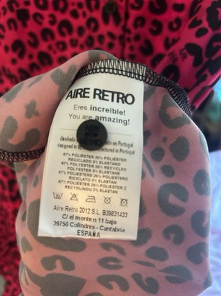 Vestido Aire Retro animal print fucsia