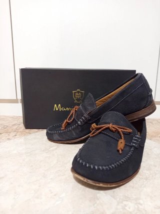 Mocasines Massimo Dutti Azul Hombre