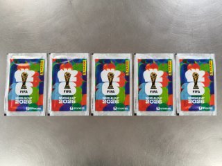Lote 5 Sobres Cromos Mundial FIFA 2026 Nuevos