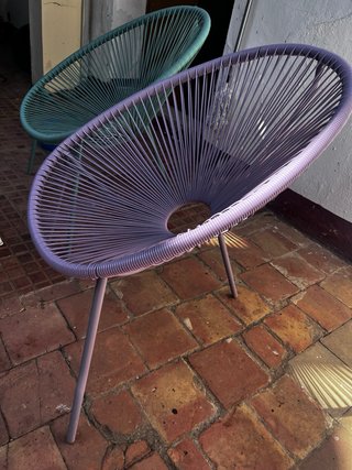 Conjunto terraza: 2 sillas y mesita