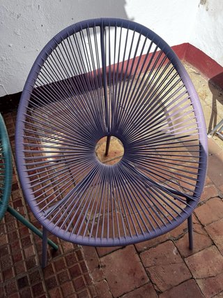 Conjunto terraza: 2 sillas y mesita