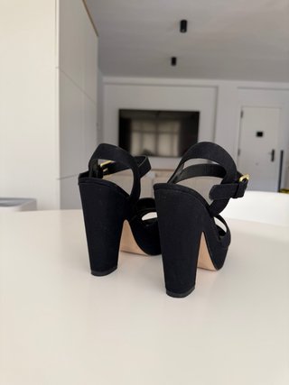 Zapatos tacón plataforma Lefties negros