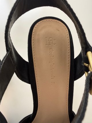 Zapatos tacón plataforma Lefties negros
